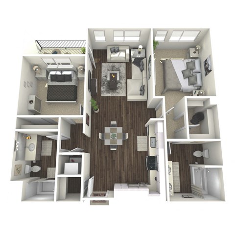 B1 Floor Plan at The Platform Urban Apartments